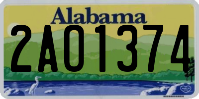 AL license plate 2AO1374