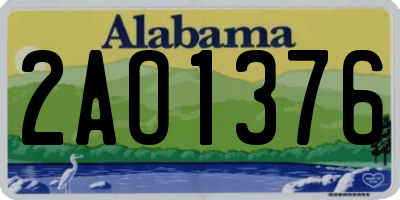 AL license plate 2AO1376