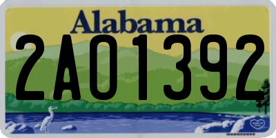 AL license plate 2AO1392