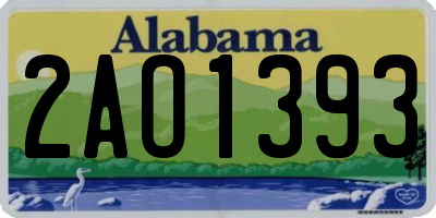 AL license plate 2AO1393