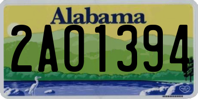 AL license plate 2AO1394