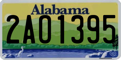AL license plate 2AO1395