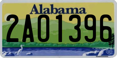 AL license plate 2AO1396