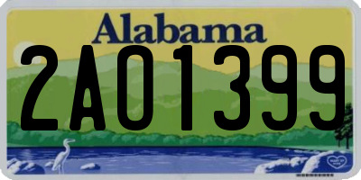 AL license plate 2AO1399