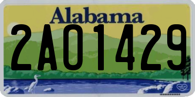 AL license plate 2AO1429