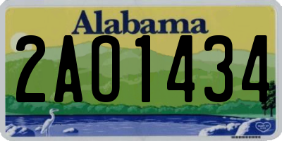 AL license plate 2AO1434