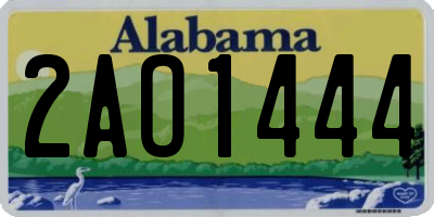 AL license plate 2AO1444