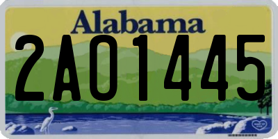AL license plate 2AO1445