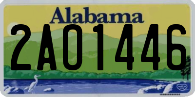 AL license plate 2AO1446