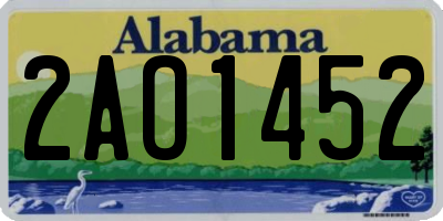 AL license plate 2AO1452