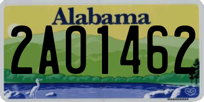 AL license plate 2AO1462