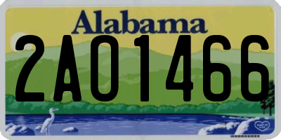 AL license plate 2AO1466