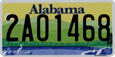 AL license plate 2AO1468