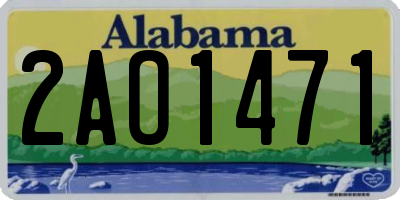 AL license plate 2AO1471