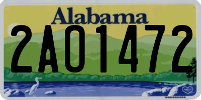 AL license plate 2AO1472
