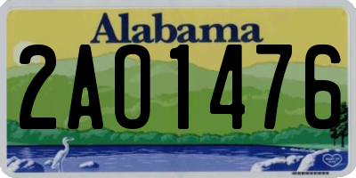 AL license plate 2AO1476