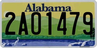 AL license plate 2AO1479