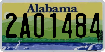 AL license plate 2AO1484