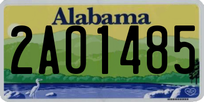 AL license plate 2AO1485