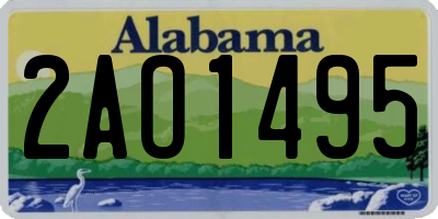 AL license plate 2AO1495