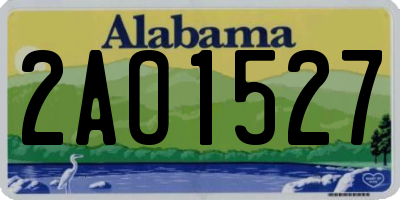 AL license plate 2AO1527