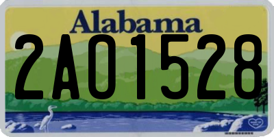 AL license plate 2AO1528