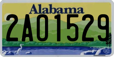 AL license plate 2AO1529