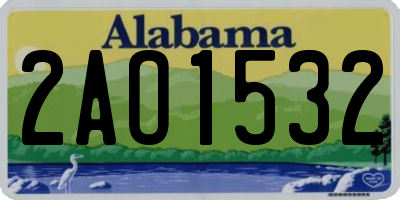 AL license plate 2AO1532