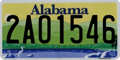 AL license plate 2AO1546