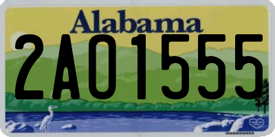 AL license plate 2AO1555