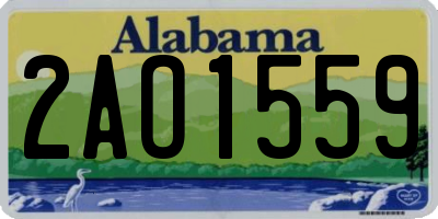 AL license plate 2AO1559