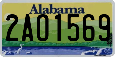 AL license plate 2AO1569