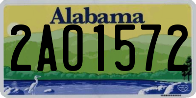 AL license plate 2AO1572