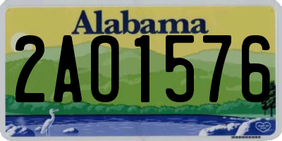 AL license plate 2AO1576