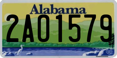 AL license plate 2AO1579
