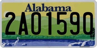 AL license plate 2AO1590