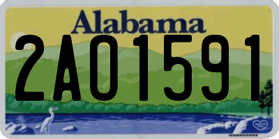 AL license plate 2AO1591