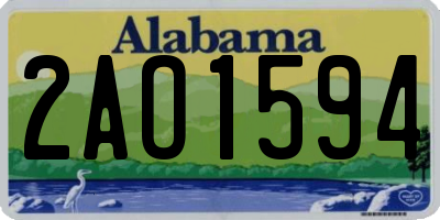 AL license plate 2AO1594