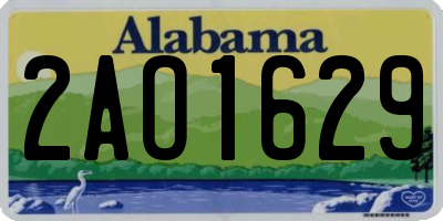 AL license plate 2AO1629