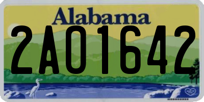 AL license plate 2AO1642