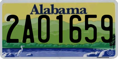 AL license plate 2AO1659