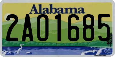 AL license plate 2AO1685