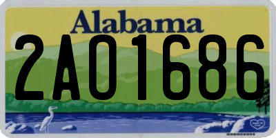 AL license plate 2AO1686