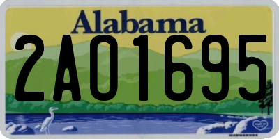 AL license plate 2AO1695