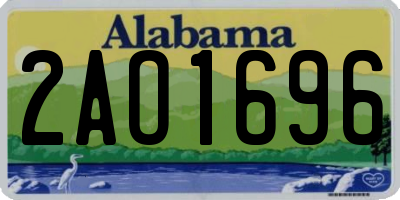 AL license plate 2AO1696