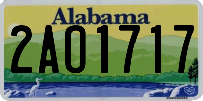 AL license plate 2AO1717