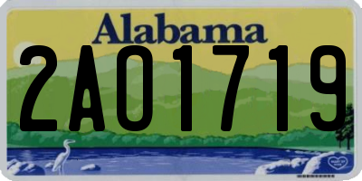 AL license plate 2AO1719