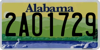 AL license plate 2AO1729