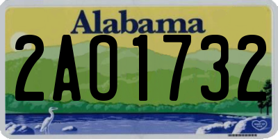 AL license plate 2AO1732