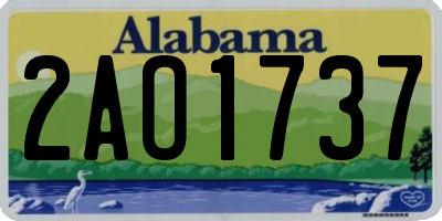 AL license plate 2AO1737